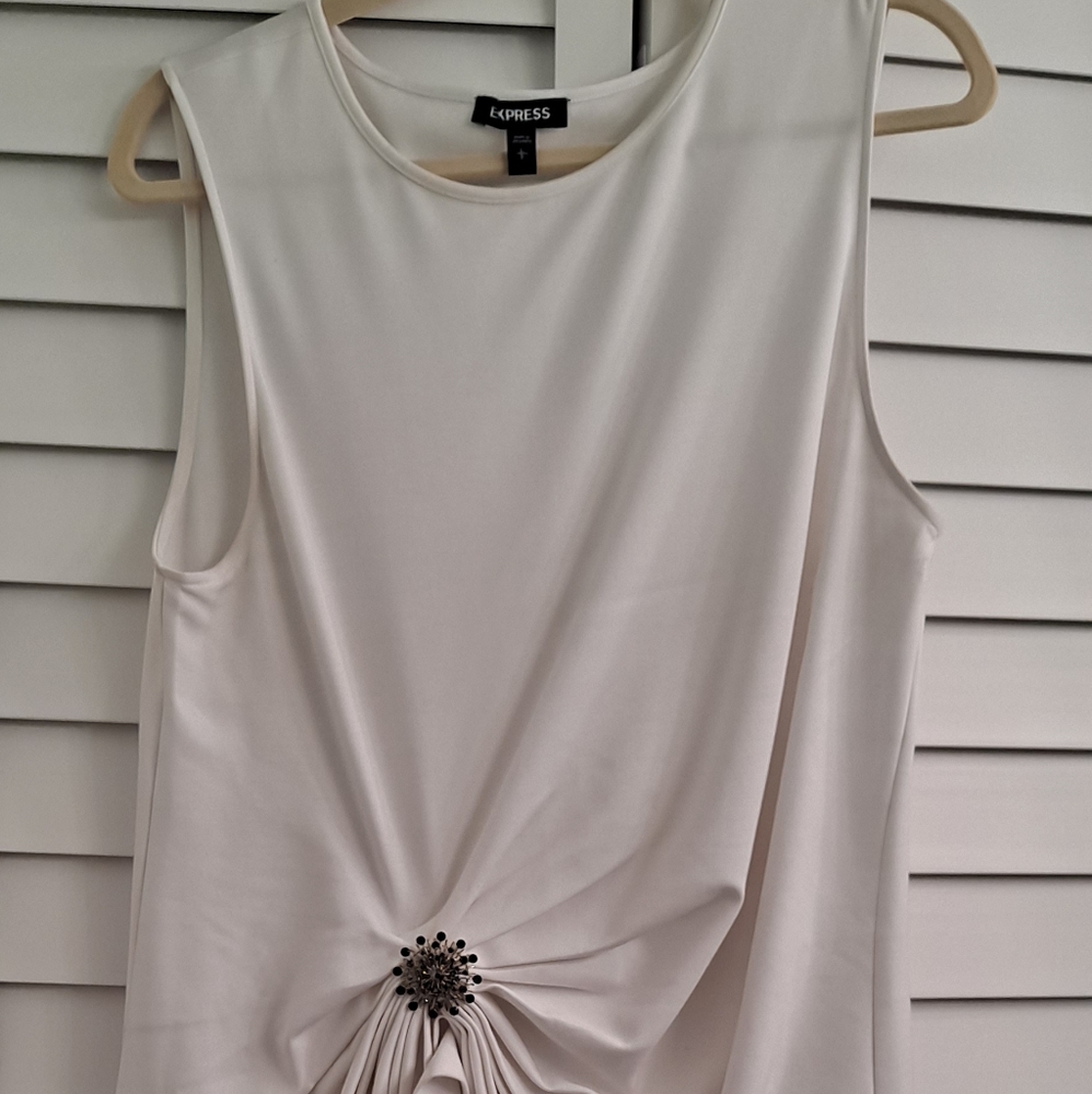 Blouse White Sleeveless